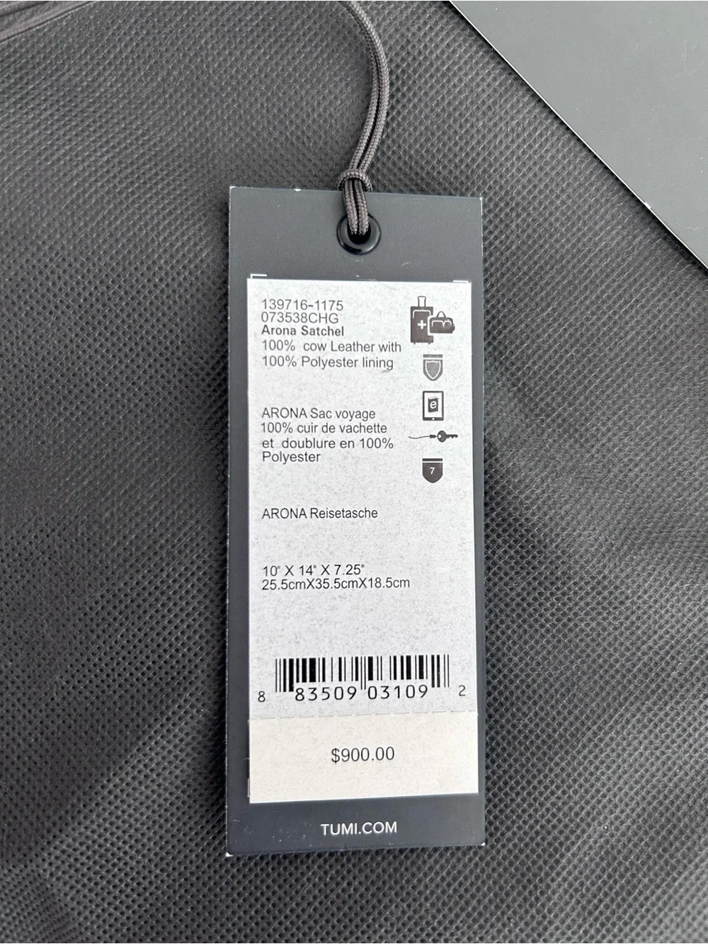 Tumi Pavia Arona Satchel in Gray